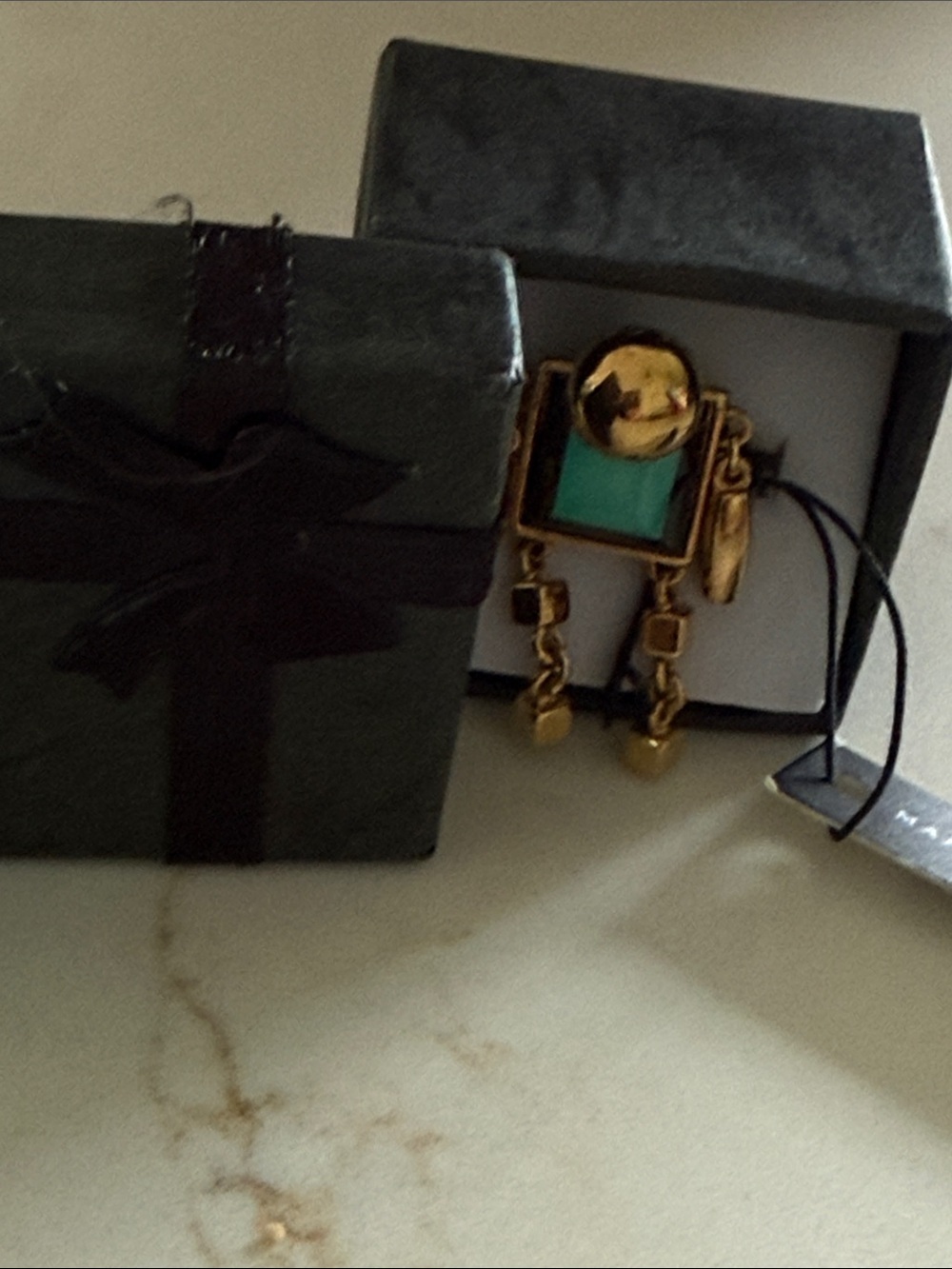 Marc By Marc Jacobs Stacked Figure Block Ring Size 6 Dusty Jade NWT - Picture 6 of 6